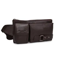 Мужская воловья Натуральная Кожа Модная Сумка Через Плечо Слинг Сумка поясная сумка и сумки для отдыха