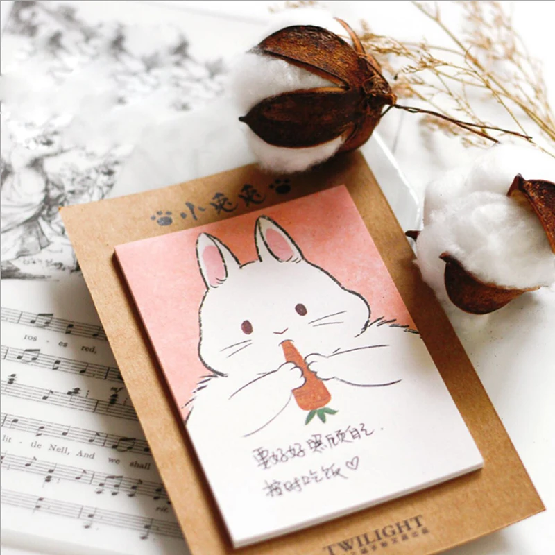 1х милые Meng pet серии Kawaii Sticky Notes Post memo pad школьные принадлежности планировщик наклейки бумажные закладки для офиса канцелярские принадлежности