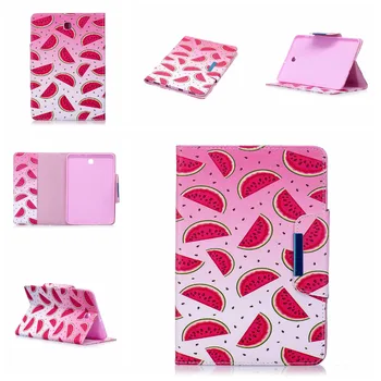 

Print Stand PU Leather Buckle Card Protector Skin Funda Book Cover Case For Samsung Galaxy Tab S2 8.0 T710 T715 SM-T710 SM-T715