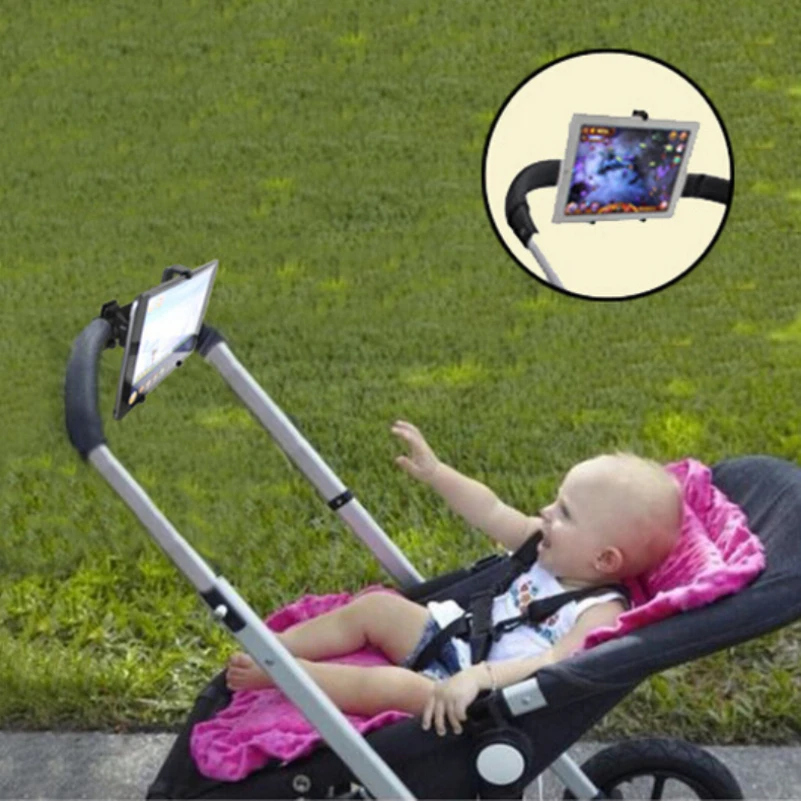 Support De Montage Pour Poussette Bebe Microphone Reglable Fauteuil Roulant Velo Landau Support Pivotant Connecteur Pour Tablettes Apple Ipad Aliexpress