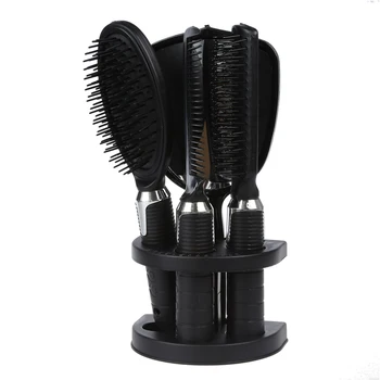 

YOST-Brush her hair 5x Woman Lady Hair brush massage comb mirror set with mirror and support