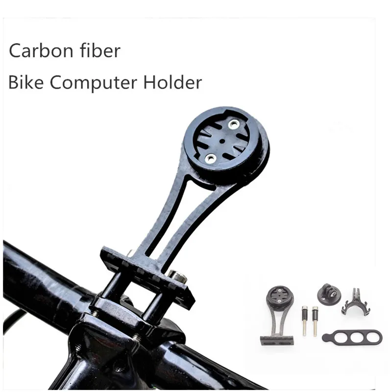 

Newest Carbon Fiber Bike Computer Holder code stand Bicycle Computer Mount Garmin/Bryton/Cateye Support GoPro Camera