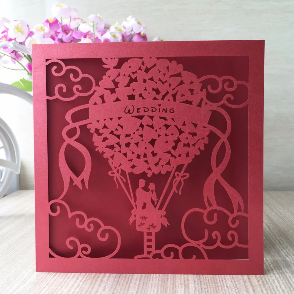 Wedding invitation cards - vintage floral decorations ...