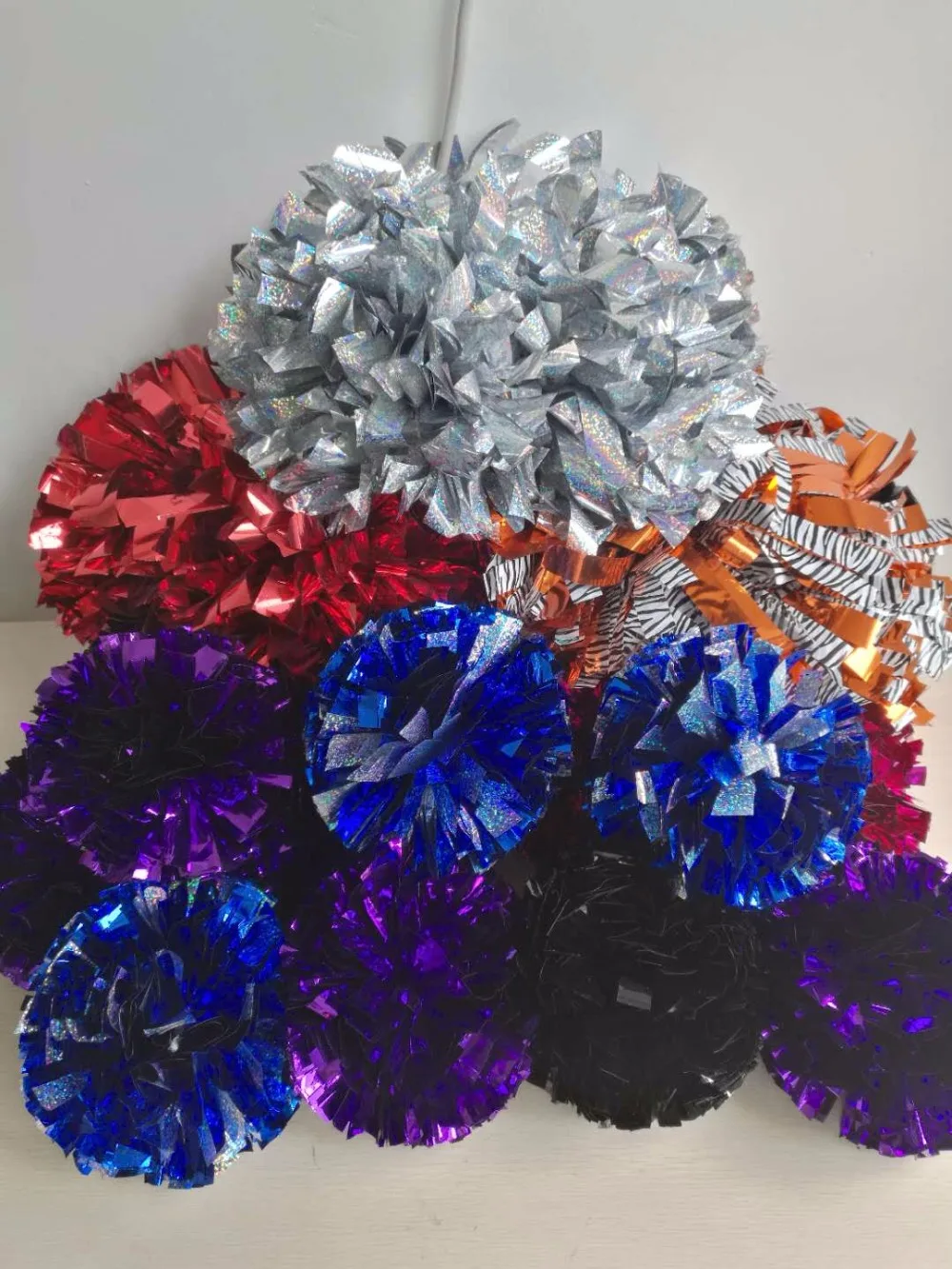 Профессиональный группа поддержки pom poms 6 &quot4&quot 2 5 &quotметаллический помпон