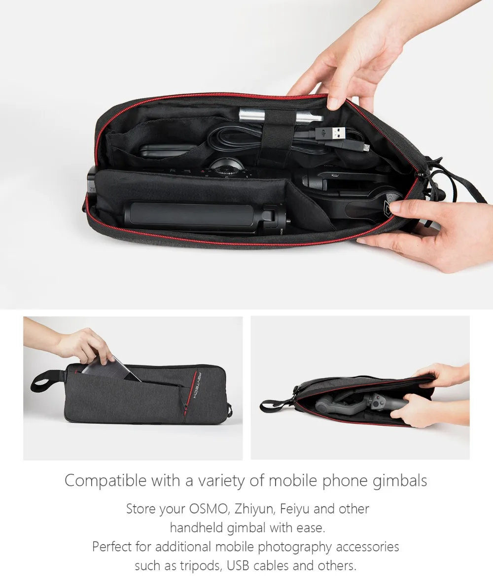 PGYTECH сумка для DJI OSMO Mobile 3 2 Портативная сумка-чехол для Zhiyun Smooth 4 Q 3 Сумка водонепроницаемая Feiyu смартфон Gimble