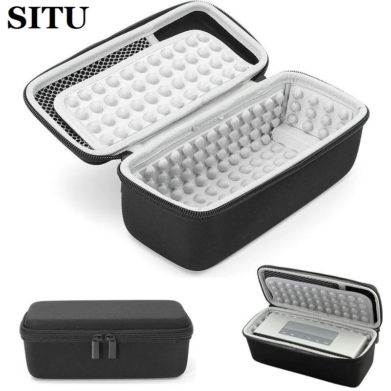 

Portable Speaker Case for bose Soundlink Mini Multilayer Protective Speaker Bag Pouch Extra Space For Plug & Cables