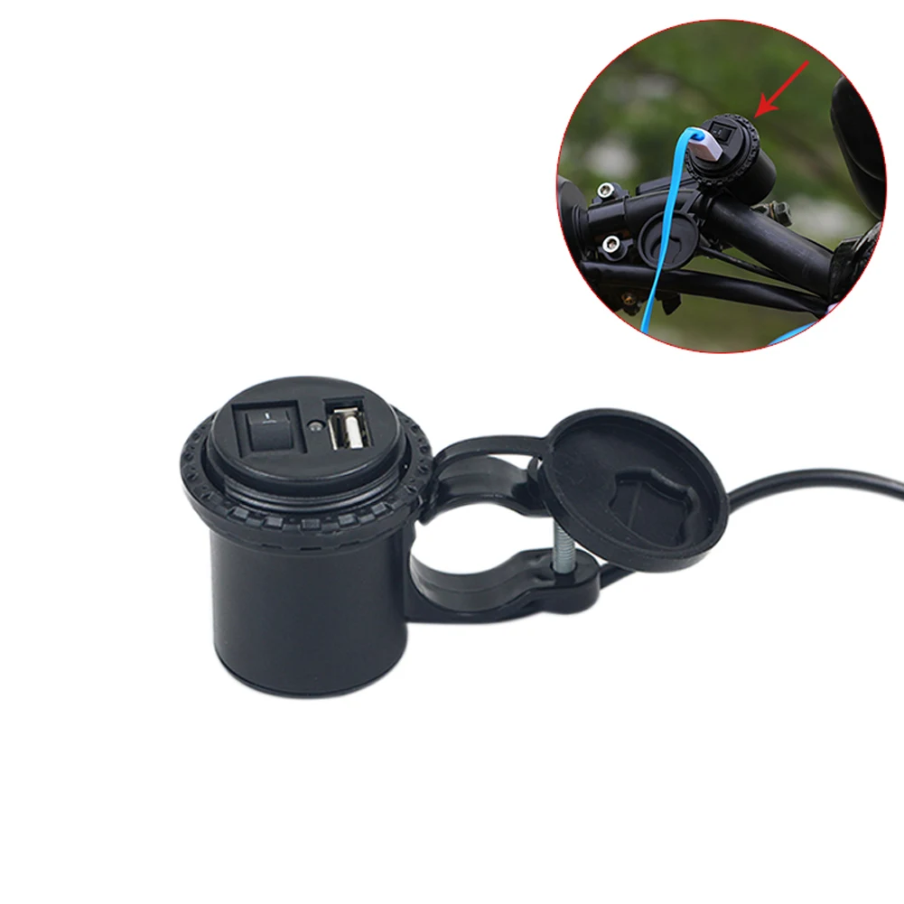 

12V LED Motorcycle Phone USB Power Supply Port Outlet Socket Car Charger with Cable M8617