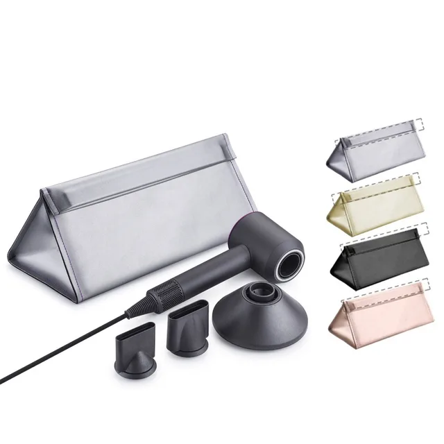 Magnetic Stripe Pu Leather Travel Portable Bag Cover For Dyson Magnetic Stripe Pu Leather Travel Portable Bag Cover For Dyson Supersonic Hair Dryer Storage Case Pouch
