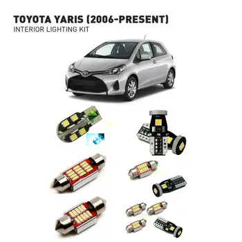 

Led interior lights For Toyota yaris 2006+ 6pc Led Lights For Cars lighting kit automotive bulbs Canbus