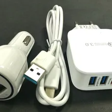 5А ЕС Путешествия настенный адаптер 3 USB выход+ USB кабель+ Автомобильное зарядное устройство для Blackview BV6800 Pro 5," смартфон MT6750T 4 Гб+ 64 ГБ
