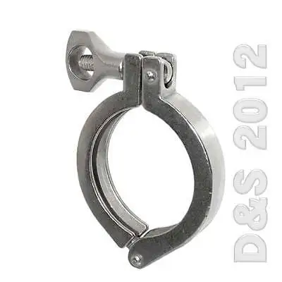 

2" Tri Clamp Clover Sanitary Stainless Steel Fits 64MM OD Ferrule Flange SUS316