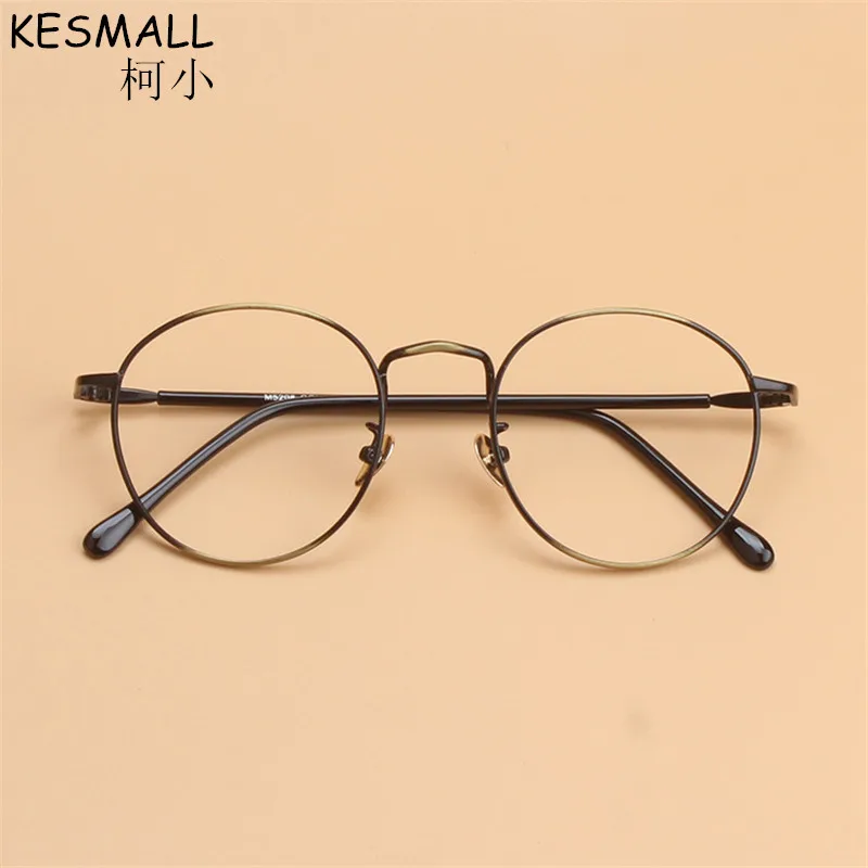 Kesmall 2018 близорукость круглые унисекс Модная ретро оптические оправы Для мужчин