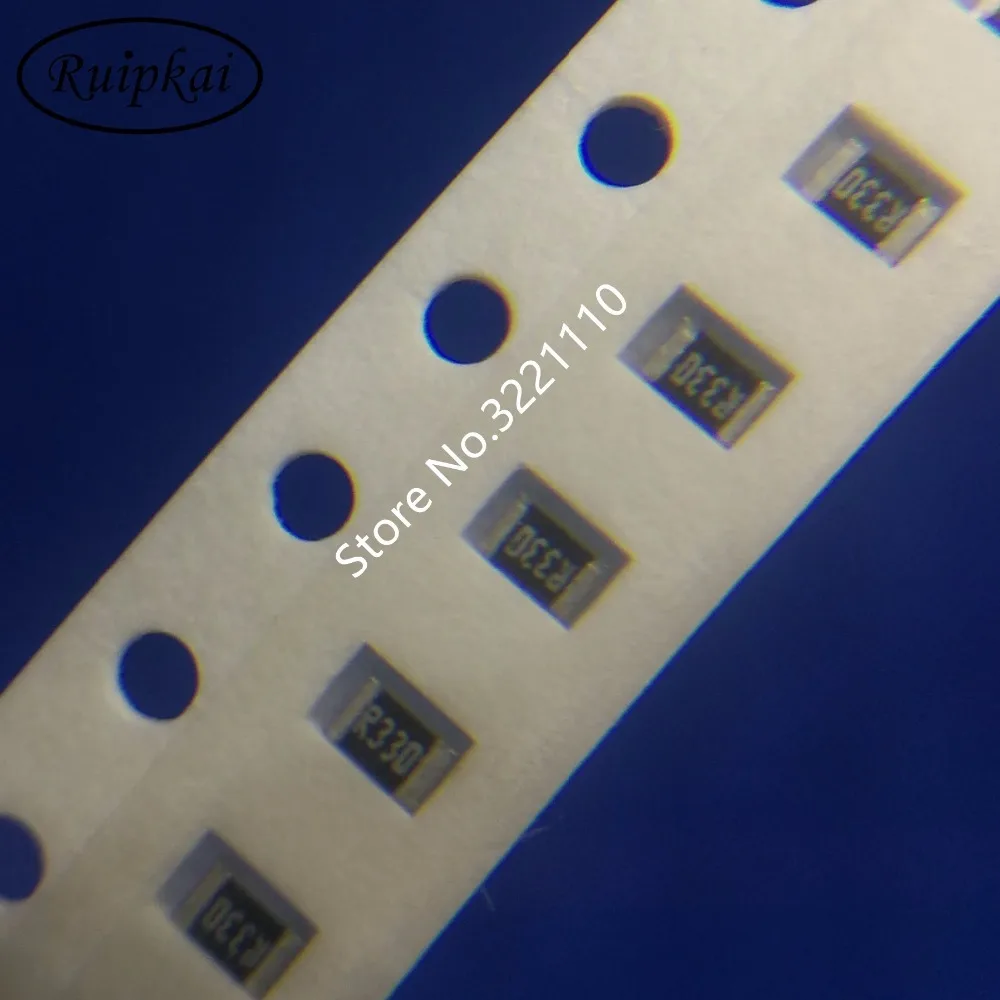 200PCS 0805 0.33 ohm 330mR 1/8W Marking R330 Thick film general purpose