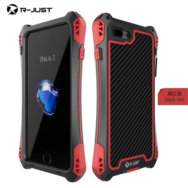 R JUST I7 I7 plus case Luxury doom armor Dirt Shock 3proof Metal