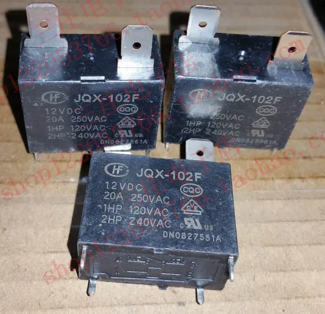 Реле JQX-102F 12VDC 20A