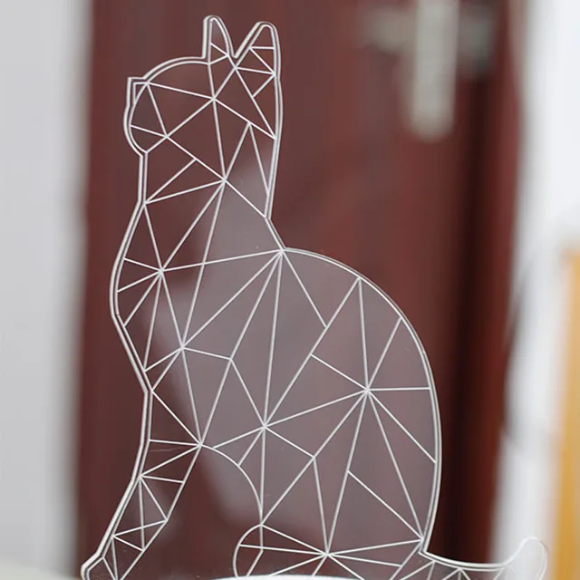 Cat 3D Night Lamp kitty LED table decorate light Novelty touch sensor light creative Christmas gift decoration home battery lam