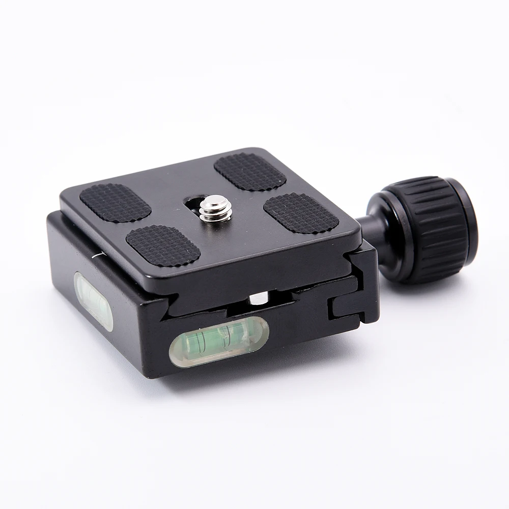QR 50 PU 50 Square Clamp Adapter Plate with Gradienter for Quick Release Plate for tripod