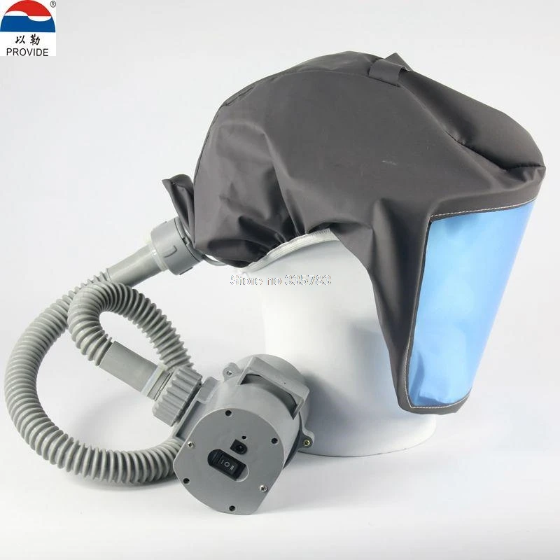 PROVIDE Electric blower Air supply respirator mask chargeable it can move Hooded Anti virus dust