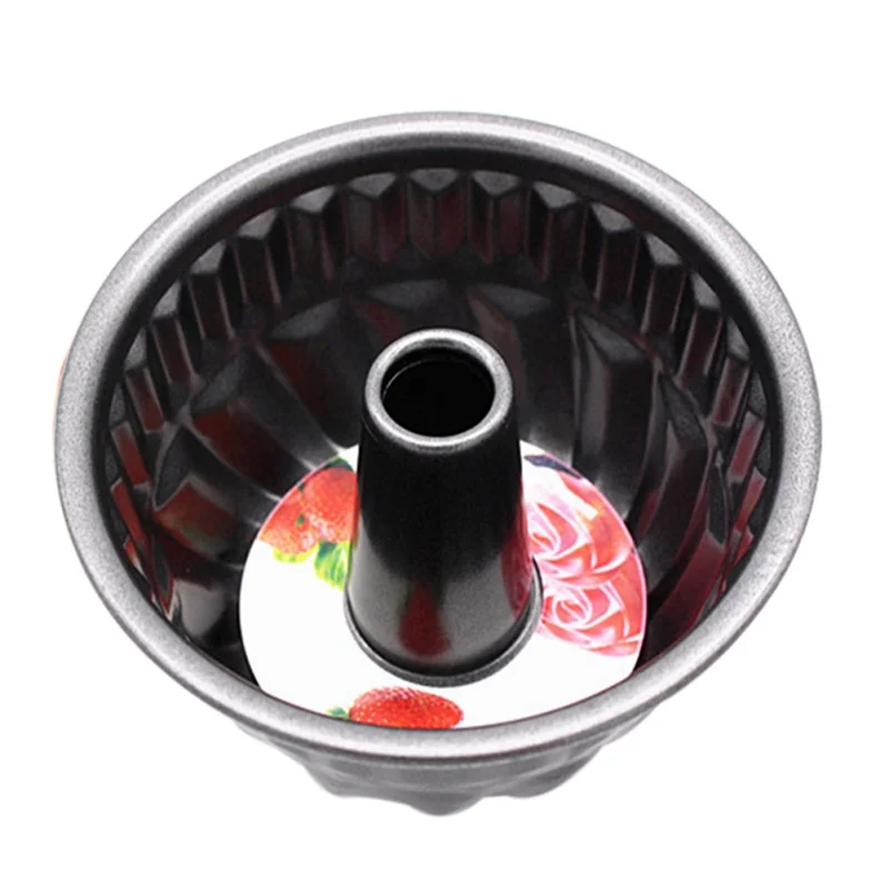 

1pc Carbon Steel Non-stick Cake Mold Small Baking Sheet Turban Donut Pan Kitchen Baking Mold Donut Baking Pan