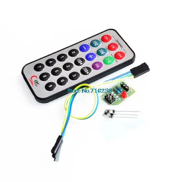

Raspberry Pi 3&Raspberry Pi 2 Model B Infrared Remote Control IR Receiver Module DIY Kit HX1838