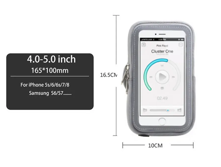 Sport Armband Touch Screen Phone Bag Case Universal for 4-6 inch Mobile Phone Running GYM Arm band Pouch Cover for iPhone Xiaomi (21)