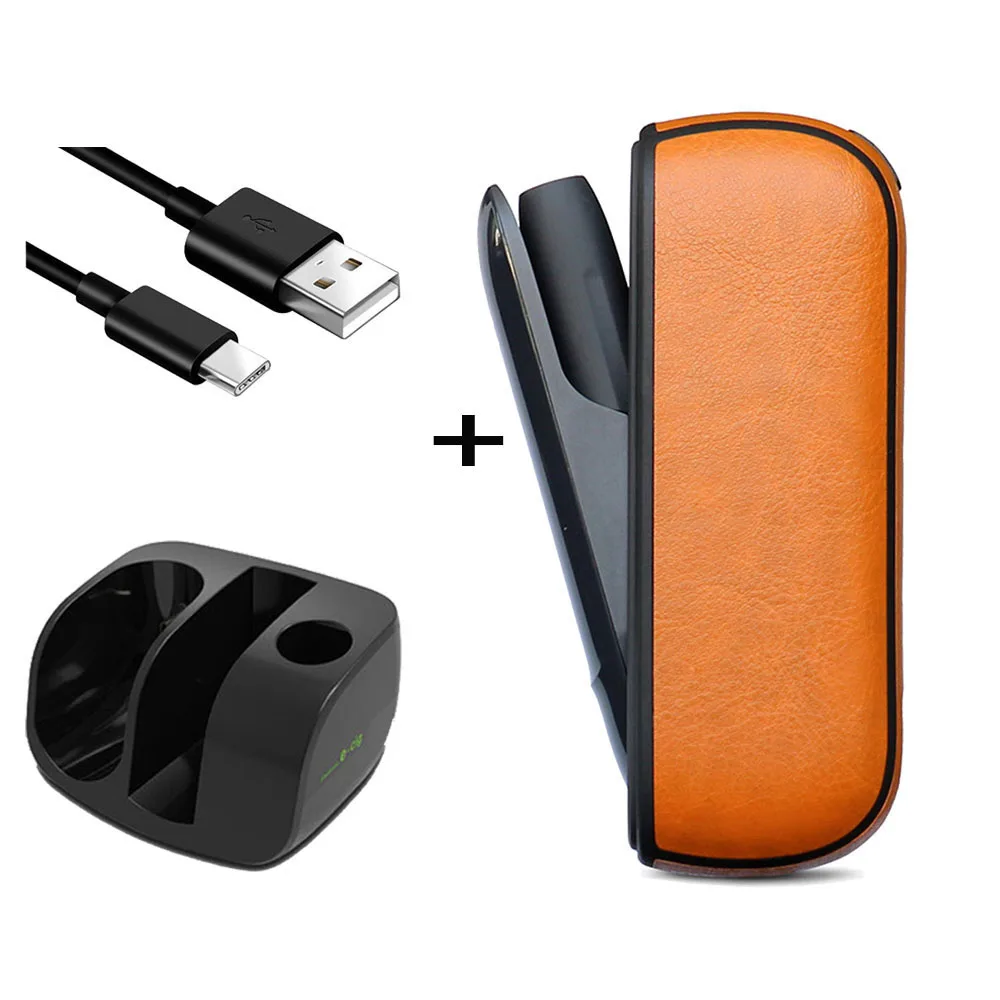 JINXINGCHENG для IQOS 3,0 чехол сумка зарядное устройство для IQOS3 зарядный кожаный чехол защитный держатель Крышка+ зарядное устройство
