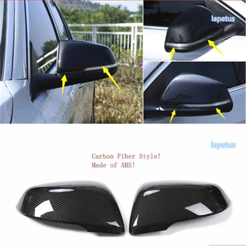 

Lapetus Carbon Fiber Style Rearview Mirror Protection Kit Decoration Frame Cover Trim For BMW X1 F48 2016 2017 2018 2019 / ABS
