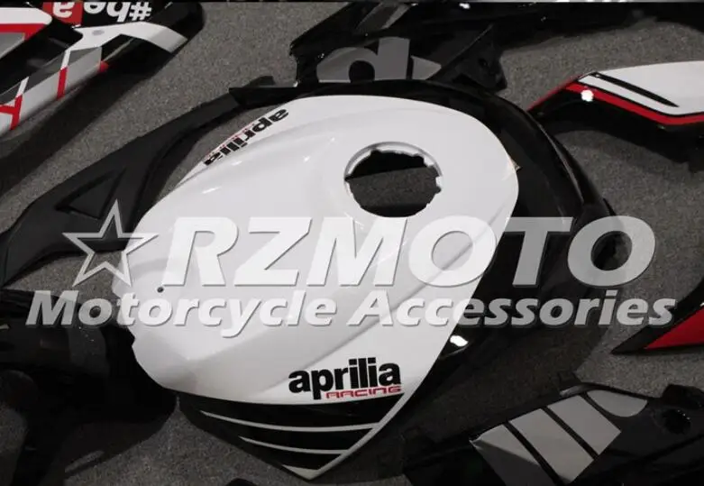 Литья под давлением ABS Полный комплект обтекателя подходит для Aprilia RS125 06 07 08 09 10 11 RS 125 2006 2007 2011 пользовательские белого и красного цветов