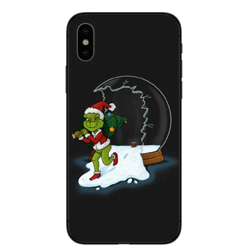 How Green ofMonster Grinch Stole Рождественский мягкий чехол для телефона iPhone X XS MAX 6 6S 7 7plus 8 8Plus 5