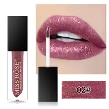 New Lipstick Shimmer Batom Waterproof Makeup Liquid Glossier Lip Pigment Glitter Metal Labial Sexy Red Pintalabios Maquiagem