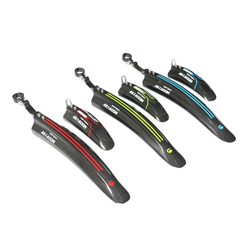 Bicycle Fenders 3K Glossy Bike Wings Carbon Fiber