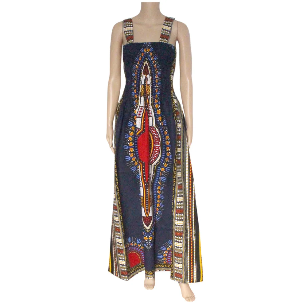 2019 Новый Традиционный Африканский принт ремень Дашики богемные элегантные женские платья африканские женские платья