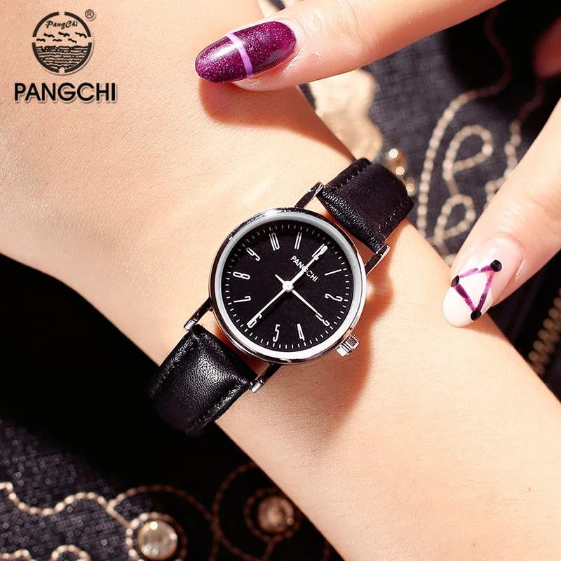 PANGCHI брендовые классические женские кожаные часы водонепроницаемые кварцевые наручные часы повседневные Модные парные часы Relojes Montre Femme