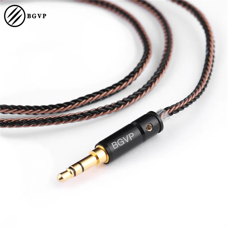 BGVP 3.5mm Mixed Braided Cable Male to Male Car Audio Speaker Cable