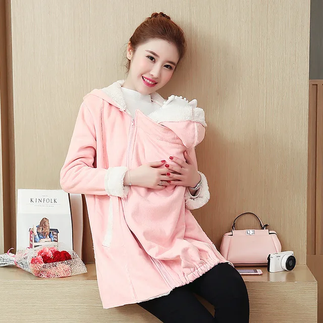 Winter Baby Carrier Maternity Jackets Fashion Thicken Warm Pregnancy