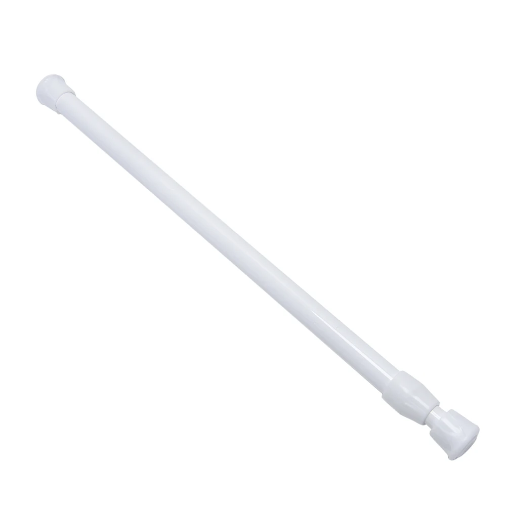 

55-120CM Spring Loaded Extending Shower Curtain Pole Telescopic Net Voile Tension Curtain Rail Rod