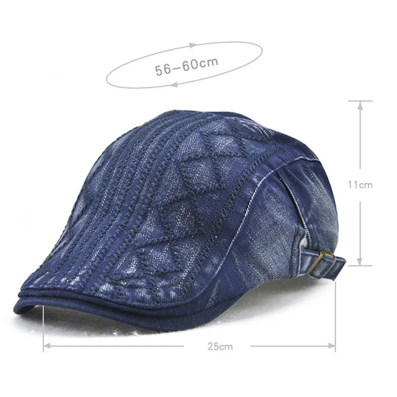 JAMONT хлопок Gorras Planas мужской берет Гольф Вождение Защита от солнца плоская кепка, шапка для женщин пара козырьков деним Casquette Boina Masculina