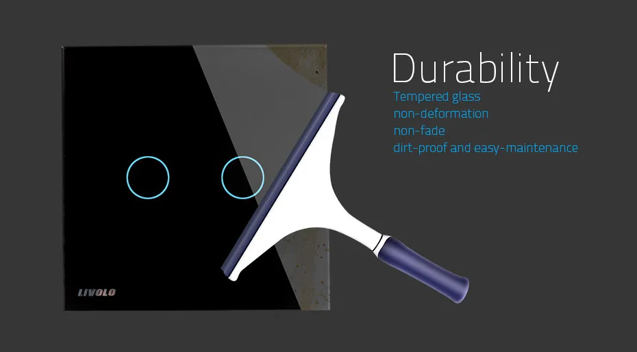 Livolo ЕС Стандартный, переключатель vl-c702-12, Черный Кристалл Стекло панели, 2 банды 1 путь, настенный светильник Сенсорный экран переключатель