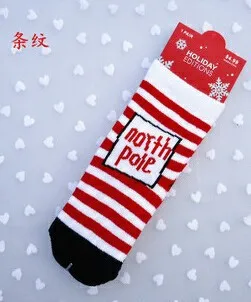 0 3 year old cotton baby boy girl socks for Christmas winter child