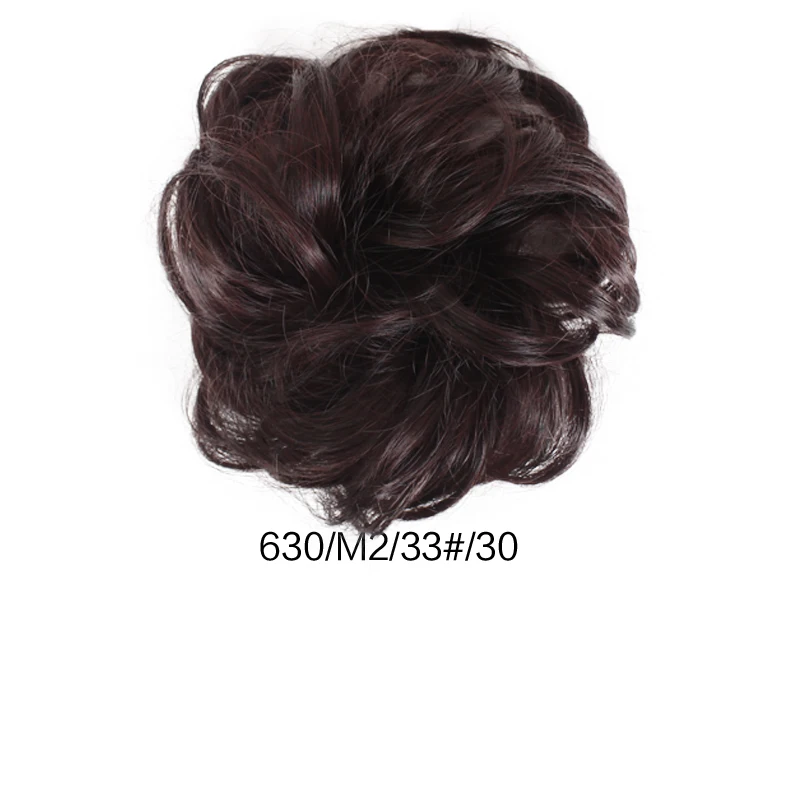 Вьющиеся грязные пучки волос кусок резинки Updo покрытие наращивание волос настоящие как человеческие праздничные украшения «сделай сам» - Цвет: 10