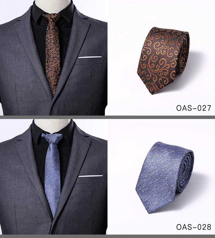 hot sale 6cm neck ties for men 6 cm wedding accessories slim fashionable neckties man Party Business Formal lot