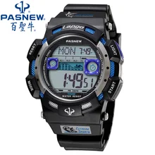 2016 Nouveau PASNEW Marque De Luxe 100 m Étanche Hommes de Montres Casual Plongée De Natation Montre Numérique Relogio Masculino Esportivo