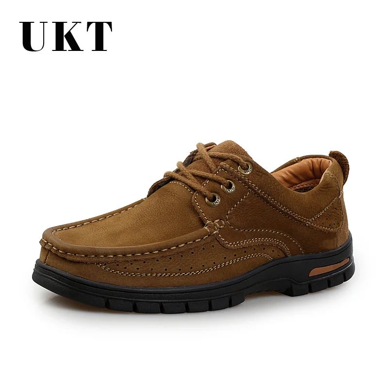 

Hot Sale Cow Genuine Leather Shoes Men Lace-up Autumn Winter Breathable Casual Mens Luxury Brand Design Dress Shoes