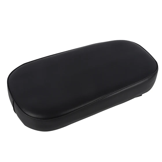 WEST BIKING Bicycle Saddle PU Leather Soft Thickness Elastic Sponge MTB Bike Saddle Rear Seat Rack Cushion Cycling Saddle Pad - Цвет: Black