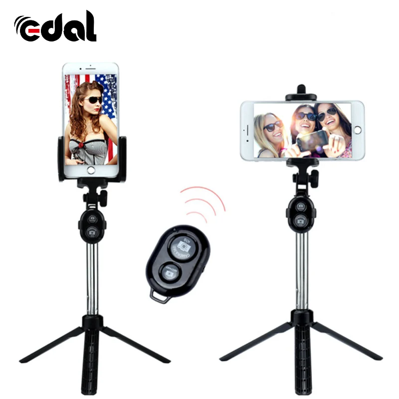 

Stainless Steel 75cm Foldable Foldable Self Bluetooth 3.0 Selfie Stick Tripod Shutter Remote Controller for iPhone/Android