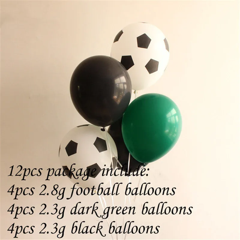 18 шт. 18 дюймов футбольные мячи утолщенные футбольные латексные шары украшения для дня рождения Детские игрушки футбольная тематическая вечеринка - Цвет: Мятно-зеленый