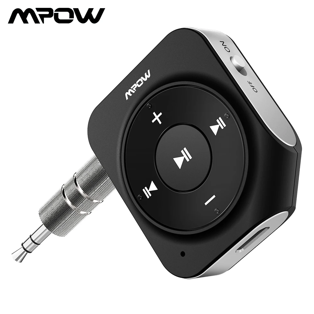 Mpow BH203 Bluetooth Receiver 15H Playing Time Adapter Dual Mic Noise