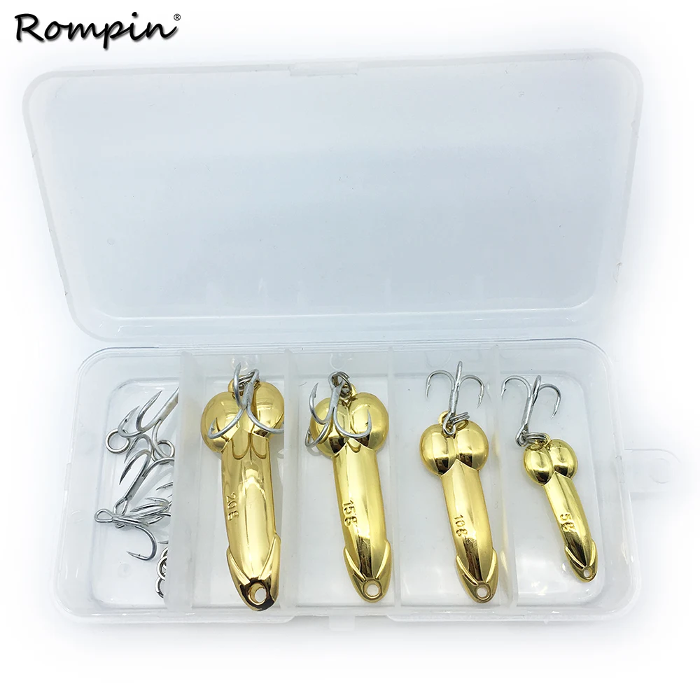 Rompin DD spoon 4 ⑤ кор. Рыболовная Приманка 5 г 10 15 20 Серебристая золотая металлическая
