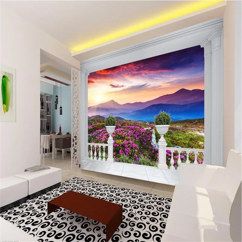 Large-Wallpaper-3D-Balcony-Natural-Landscape-Green-Flowers-Background-Modern-Europe-Mural-for-Living-Room-Painting