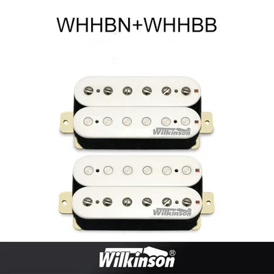Гитарные звукосниматели, оригинальные звукосниматели Wilkinson Alnico V Humbucker, звукосниматели с одной катушкой, металлические звукосниматели rock, сделанные в Корее - Цвет: WHHBN and WHHBB